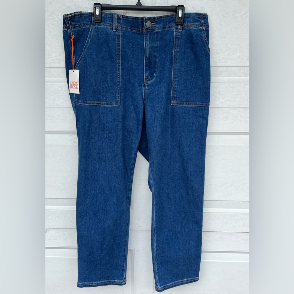 Women Knox rose high rise pull on jeans XXL NWT